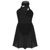 Yhong Girls Modern Dance Costumes Sleeveless Leotards Dress Ballet Ballet Dance Outfits for Stage Performance Black 6 Years view 1