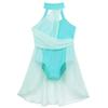 Yhong Girls Modern Dance Costumes Sleeveless Leotards Dress Ballet Ballet Dance Outfits for Stage Performance Mint Green 8 Years view 3