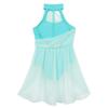 Yhong Girls Modern Dance Costumes Sleeveless Leotards Dress Ballet Ballet Dance Outfits for Stage Performance Mint Green 8 Years view 4