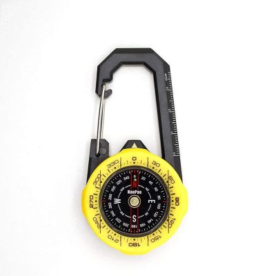 Feilx Portable Outdoor Navigation Compass Tools, for Camping, Hiking and Other Outdoor Activities Durable,Meet Different Needs Design Waterproof Carabiner Outdoor Compass (Color : A)