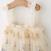 Toddler Baby Kids Girls Star Sequin Sleeveless Beach Tutu Dress Casual Layered Tulle Dresses Princess Party Dress Beige view 3