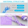 Jump Rope for Kids, Lorvain Adjustable Kids Jump Ropes for Girls Boys Toddler Fitness, Cotton Skipping Rope with Wooden Handle for Outdoor Fun Activities Exercise - 2 Pack view 2