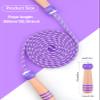 Jump Rope for Kids, Lorvain Adjustable Kids Jump Ropes for Girls Boys Toddler Fitness, Cotton Skipping Rope with Wooden Handle for Outdoor Fun Activities Exercise - 2 Pack view 4