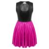 Loloda Girls Sleeveless Ballet Performance Costume Kids Backless Gymnastics Leotard Tutu Skirt Ballerina Dancewear Hot Pink 14 Years view 1