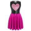 Loloda Girls Sleeveless Ballet Performance Costume Kids Backless Gymnastics Leotard Tutu Skirt Ballerina Dancewear Hot Pink 14 Years view 2