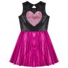 Loloda Girls Sleeveless Ballet Performance Costume Kids Backless Gymnastics Leotard Tutu Skirt Ballerina Dancewear Hot Pink 14 Years view 3