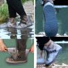 YXYECEIPENO Rain Boot Cover Foldable Rain/Snow Overshoe Reusable, Waterproof, Sandproof and Non-Slip Suitable for Women, Men, Children, Teenagers (Color : Blue, Size : XX-Large) view 3