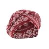 African Pre-Tied Braid Turban Hat for Women Headscarf Beanie Wrap Hat Patients Head Wraps Bohemia Beanie Wine, One Size view 1