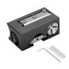 8 in 1 Billiard Tip Tool, Aluminum Pool Cue Tip Shaper Tool Multifunctional Cue Trimmer Burnisher Shaper Tapper Cleaner Suffer Presser Repair Tool Pool Cue Tip Repair with 1 Blades & Wrench(Black) view 1