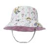 Baby Sun Hat Print Pattern Reversible Kids Boy Girls Hat UPF 50+ Sun Protection Beach Bucket Hat Wide Brim Breathable Pink view 2
