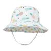 Baby Sun Hat Print Pattern Reversible Kids Boy Girls Hat UPF 50+ Sun Protection Beach Bucket Hat Wide Brim Breathable White view 2