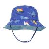 Baby Sun Hat Print Pattern Reversible Kids Boy Girls Hat UPF 50+ Sun Protection Beach Bucket Hat Wide Brim Breathable Blue view 2