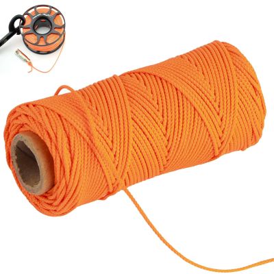 HERCHR 150ft Scuba Diving Reel Line, High Visibility Orange Spool Reel Line Cord for Safety Underwater Snorkeling, Cave, Wreck, Drift Diving, Spear Fishing, Kayak Anchor