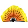 Black Bamboo Fan Hood 100% Silk Dance Fan Tide(1r+1l) Real Silk Bellydance Fan Two Layers White 76cm 31cm 40cm 2pcs Right Hand view 3