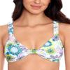 Salt + Cove Womens Swim Scrunchie-Strap Bralette Bikini Top Blue XL view 1