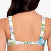 Salt + Cove Womens Swim Scrunchie-Strap Bralette Bikini Top Blue XL view 2