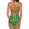 Bikini Flame Pattern Women's Swimwear One-Piece Swimsuit Tummy Control Swimsuits S view 4