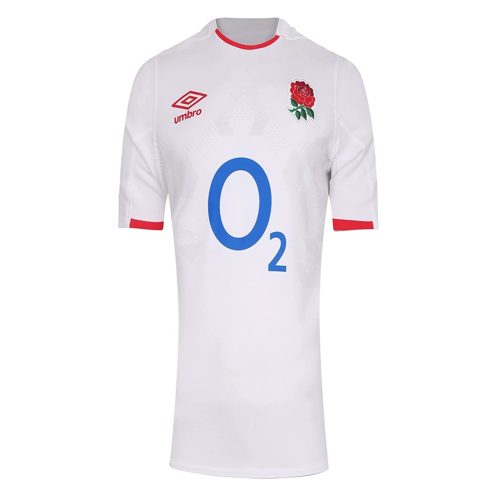 Umbro England RFU Men's Home Pro Rugby Jersey, White Medium