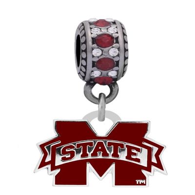 Mississippi Logo Charm Compatible with Pandora Style Bracelets