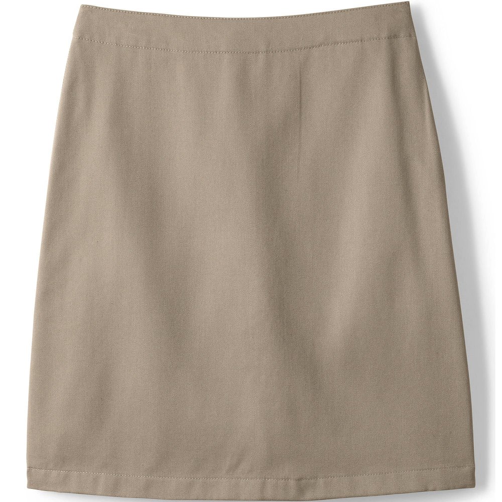 Lands' End Girls Plus Blend Chino Skort Top of Knee 10 Khaki