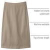Lands' End Girls Plus Blend Chino Skort Top of Knee 10 Khaki view 3