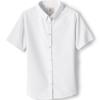 Lands' End Girls Short Sleeve Oxford Dress Shirt 6 White view 1