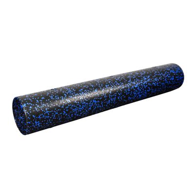NEXO Fitness High-Density Round Foam Roller for Muscle Soreness Recovery, Exercise, Massage - 18", 24", 36" Blue Fleck (36 Inch)