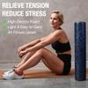 NEXO Fitness High-Density Round Foam Roller for Muscle Soreness Recovery, Exercise, Massage - 18", 24", 36" Blue Fleck (36 Inch) view 2