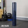 NEXO Fitness High-Density Round Foam Roller for Muscle Soreness Recovery, Exercise, Massage - 18", 24", 36" Blue Fleck (36 Inch) view 3