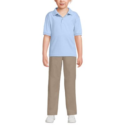Lands' End Uniform Kids Rapid Dry Active Polo Blue Kids X-Large