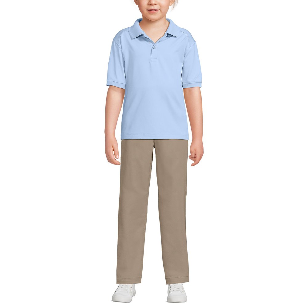 Lands' End Uniform Kids Rapid Dry Active Polo Blue Kids X-Large