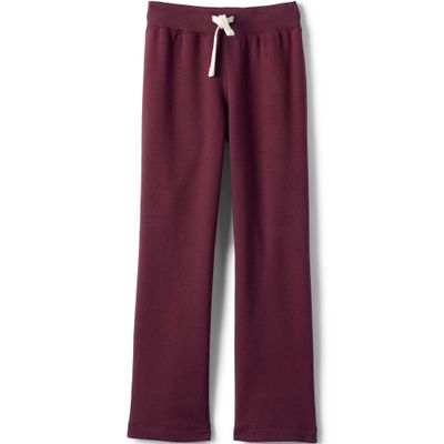 Lands' End Uniform Girls Sweatpant Burgundy Kids Medium