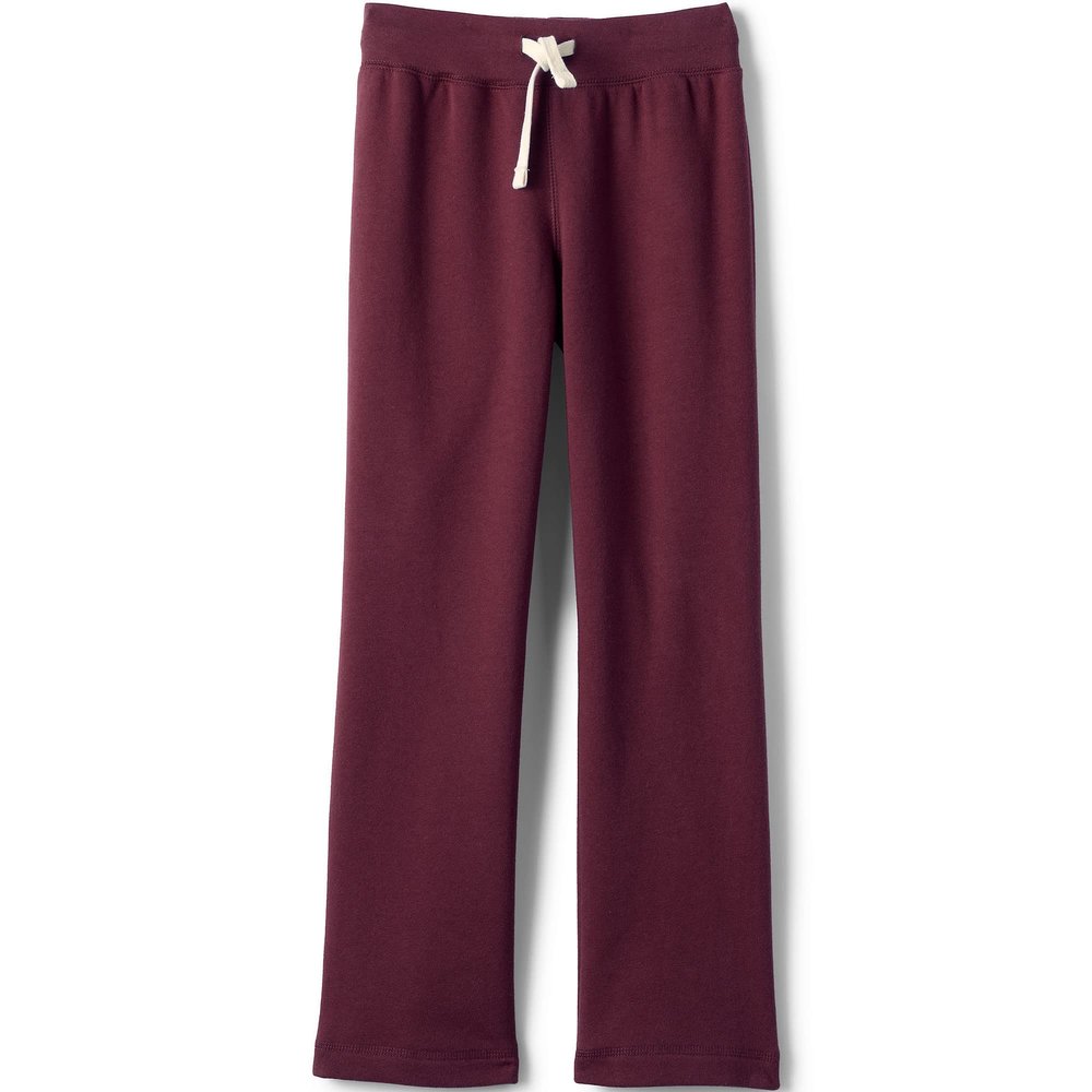 Lands' End Uniform Girls Sweatpant Burgundy Kids Medium