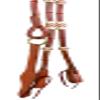 CHALLENGER USA Horse Western Tack Leather Rawhide Romal Reins 66RT36RD view 4