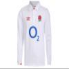 Umbro England RFU Men's Classic Long Sleeve Rugby Jersey, White Small view 1