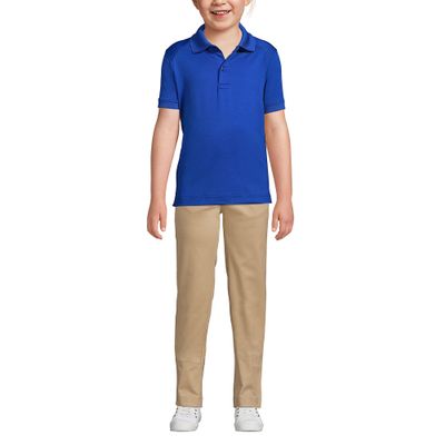 Lands' End Uniform Kids Rapid Dry Active Polo Cobalt Kids X-Large