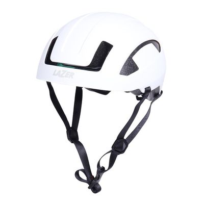 LAZER CityZen KinetiCore Bike Helmet, Bicycling Gear for Adults, Men & Womens Cycling Head Gear, Matte White, Medium