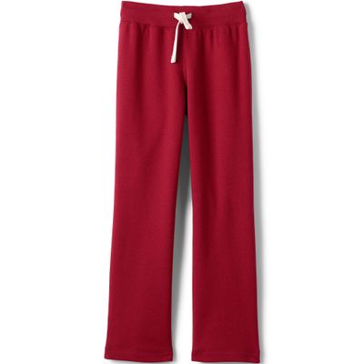 Lands' End Uniform Girls Sweatpant Red Kids Medium