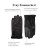 isotoner Men's Water Repellent Dual Lined Microfiber Touchscreen Gloves view 2