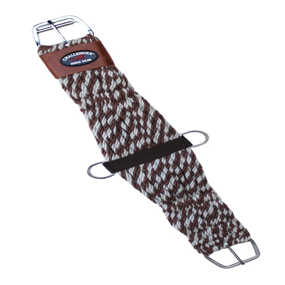 CHALLENGER 32" Horse Western 27 Strand Double Weave Two-Tone Mohair Roper Cinch 97RT17-32