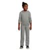 Lands' End Uniform Girls Sweatpant Pewter Heather Kids Large view 3