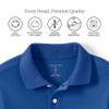 Lands' End Uniform Kids Short Sleeve Interlock Polo Cobalt Kids Medium view 3
