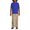 Lands' End Uniform Kids Short Sleeve Interlock Polo Cobalt Kids Medium view 4