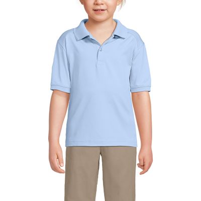 Lands' End Uniform Kids Rapid Dry Active Polo Blue Kids Medium