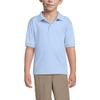 Lands' End Uniform Kids Rapid Dry Active Polo Blue Kids Medium view 2