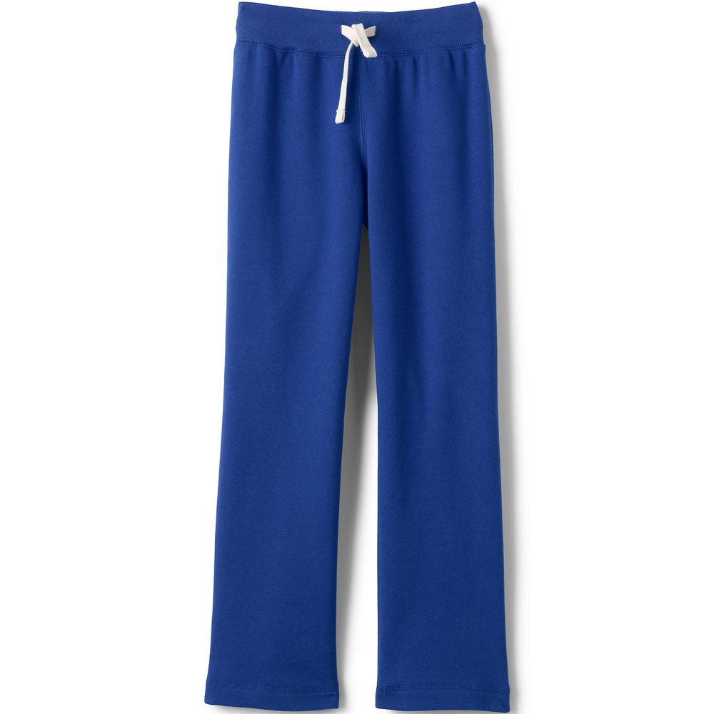 Lands' End Uniform Girls Sweatpant Cobalt Kids Medium