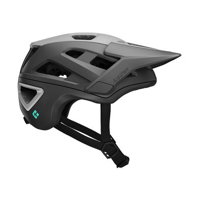 LAZER Jackal KinetiCore Mountain Bike Helmet, Bicycling Gear for Adults, Men & Womens Cycling Head Gear with Visor, Matte Dark Grey, Small