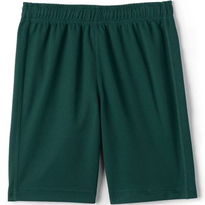 Lands' End Uniform Boys Mesh Short Evergreen Kids Large