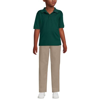 Lands' End Uniform Kids Rapid Dry Active Polo Evergreen Kids Medium