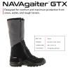 Kahtoola NAVAgaiter Tall GTX Gaiters I Waterproof Gore-TEX Boot Protection for Mountaineering, Hunting, Off-Trail Hiking in Mud, Snow & Ice - Dark Gray | Black - Medium view 2